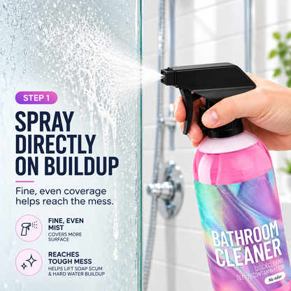 ✨ Bathroom Cleaner: Sparkle in Seconds, No Harsh Fumes
