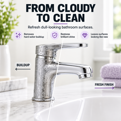 ✨ Bathroom Cleaner: Sparkle in Seconds, No Harsh Fumes